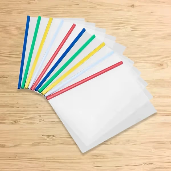 Plastic document envelopes for hotel and office supplies