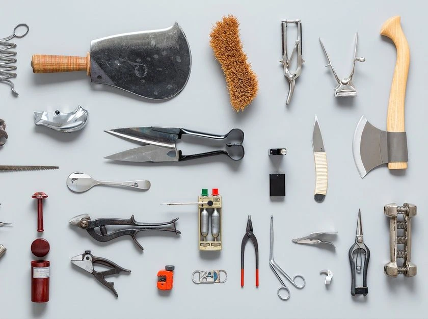 Professional tools and equipment for hotel maintenance